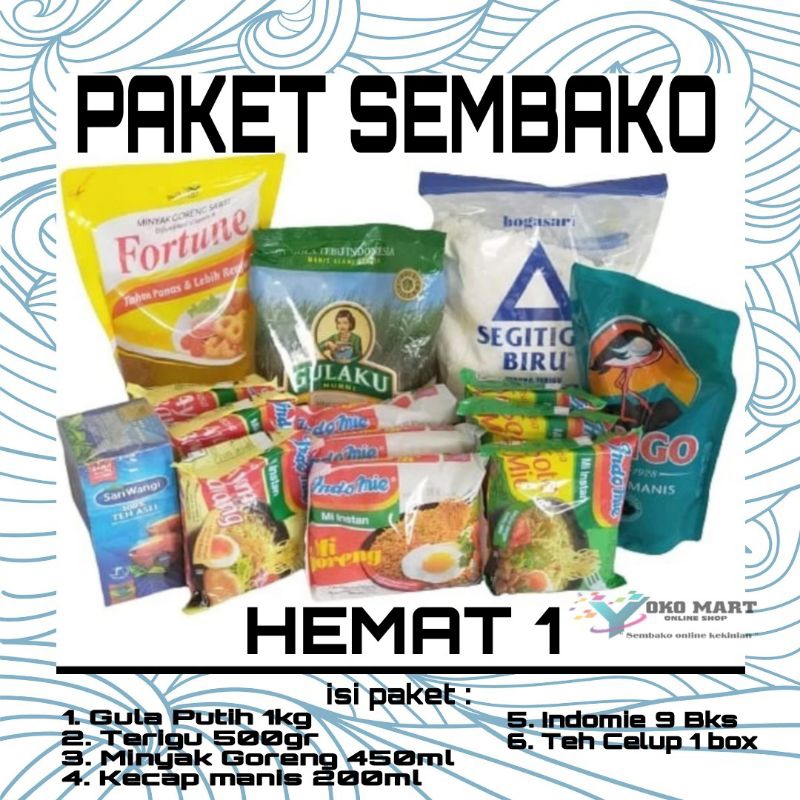 

PAKET SEMBAKO HEMAT 1