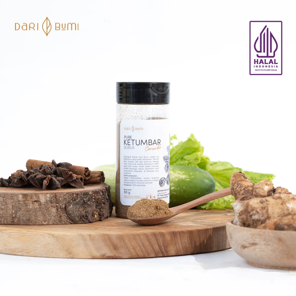 

[Dari Bumi][Surabaya] Dari Bumi Ketumbar Bubuk 50 Gr Kaldu Rempah Bumbu Premium