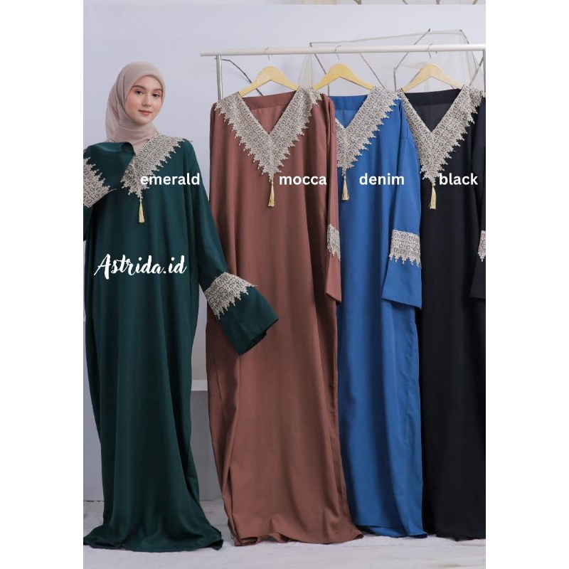 Mukena Abaya Sholat Mariam Bahan Wolfis