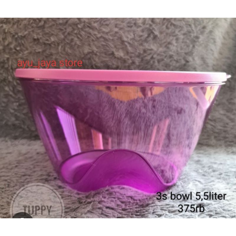Tupperware 3S Bowl 5, 5liter Ungu