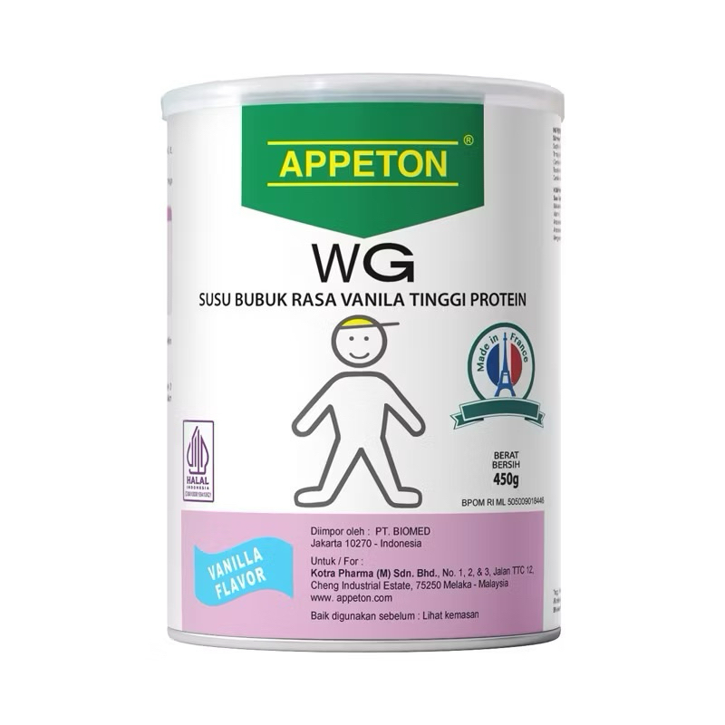 

Appeton Weight Gain Child Anak 450gr Vanilla