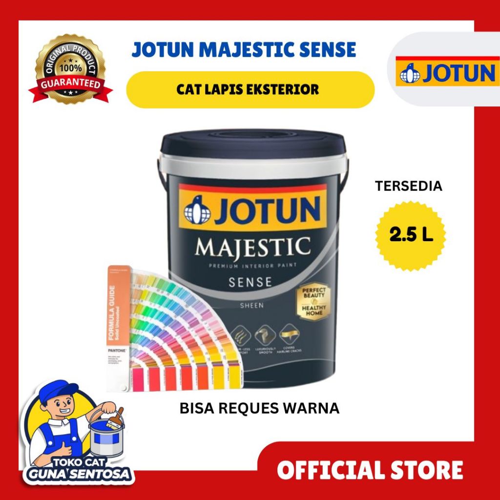 CAT TEMBOK INTERIOR PREMIUM JOTUN MAJESTIC SENSE 2.5 LITER