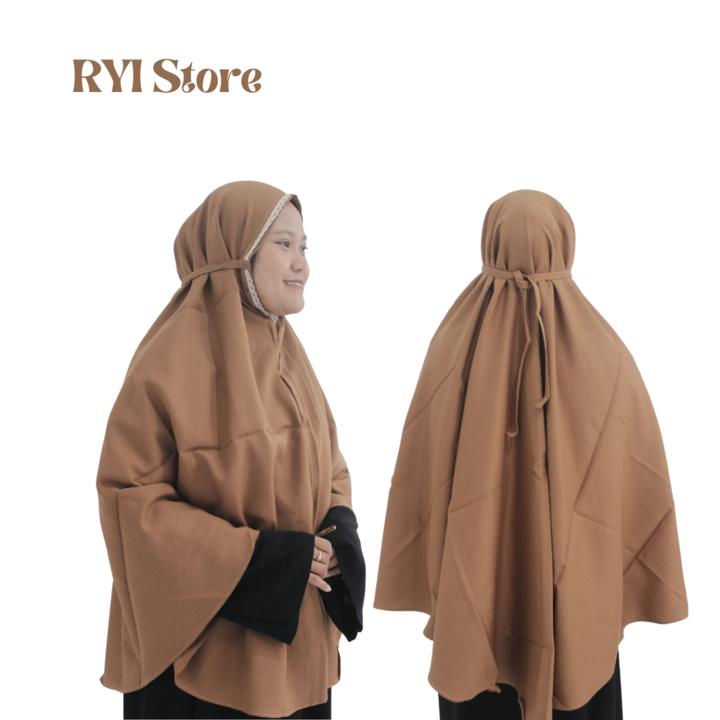 BERGO SYARI JUMBO RENDA INSTAN / HIJAB KHIMAR  JERSEY INSTAN