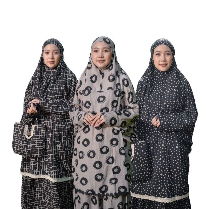 Nurhd Mukena Hadramaut Syari Atas Bawah Milo - Anisa Colection