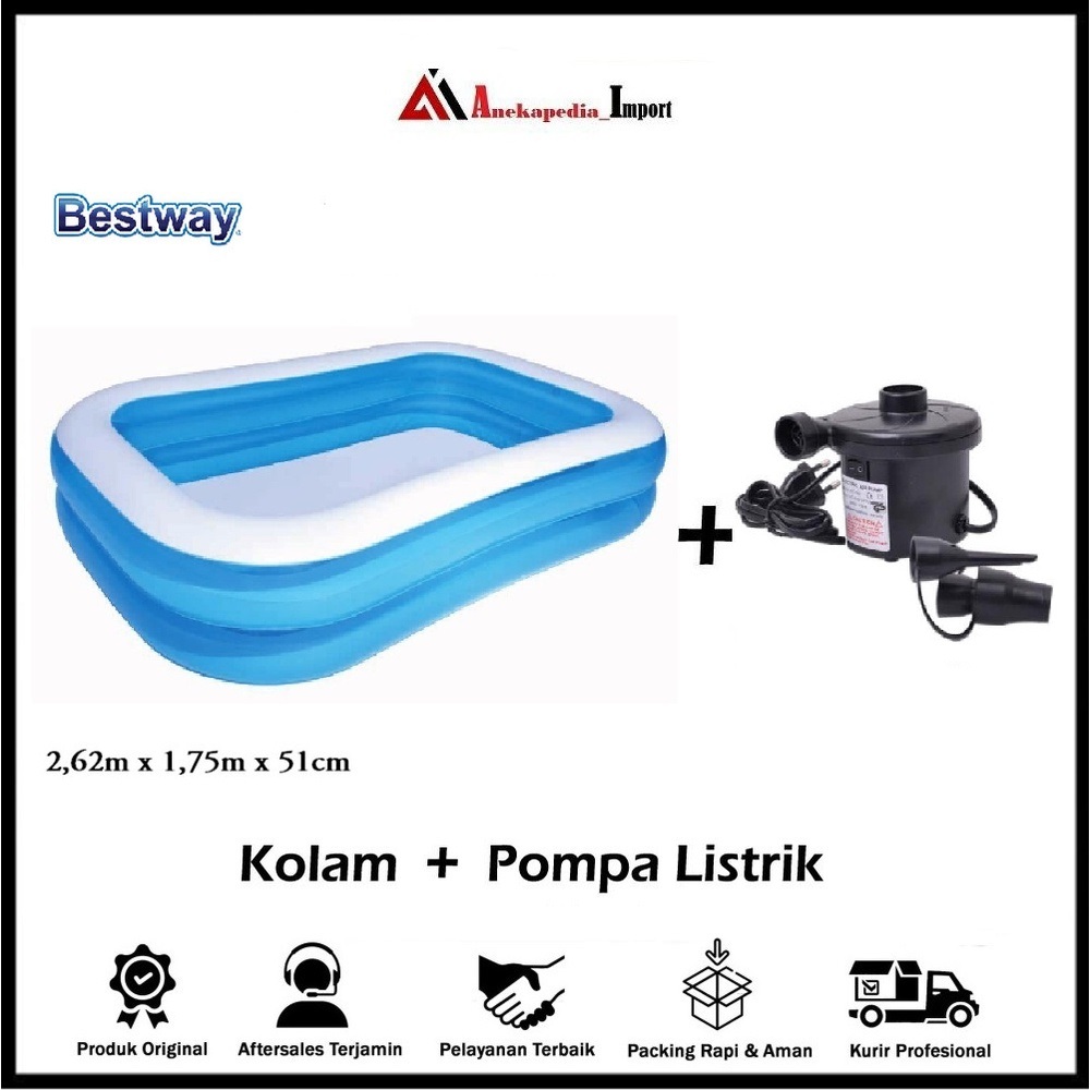 Bestway Kolam Renang Anak Besar - Kolam Anak Mandi Bola- Bestway 54006 - Kolam - Kolam Anak