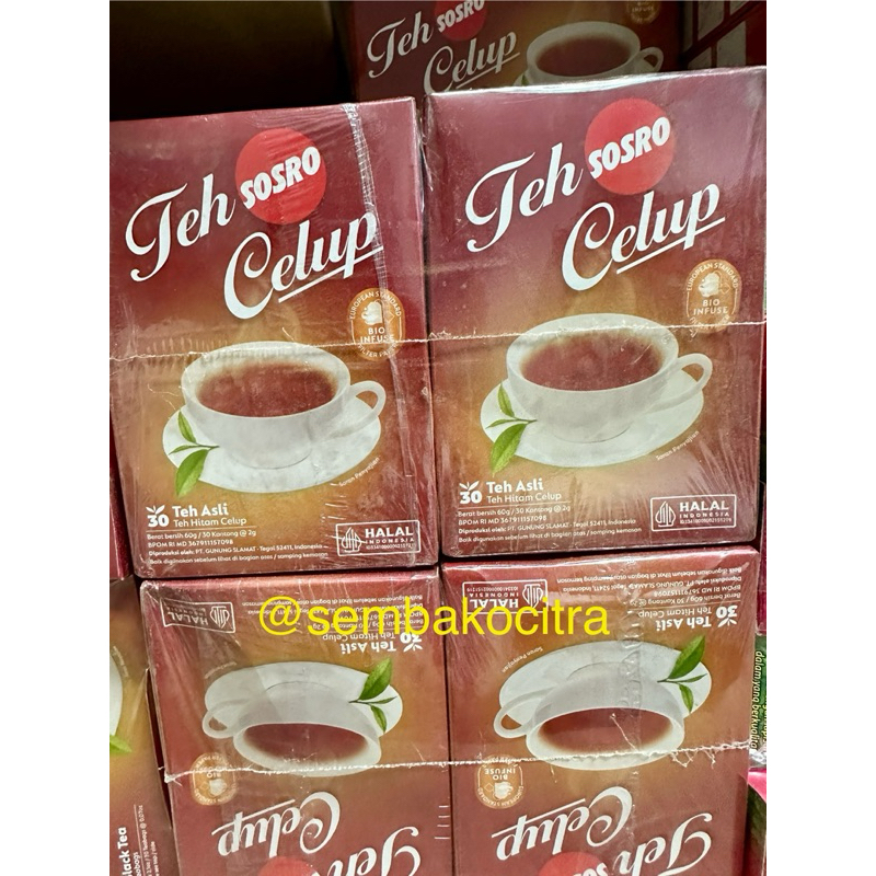 

TEH CELUP SOSRO 1 PAK / 1 PACK ISI 10 BIJI / ISI 10 KOTAK