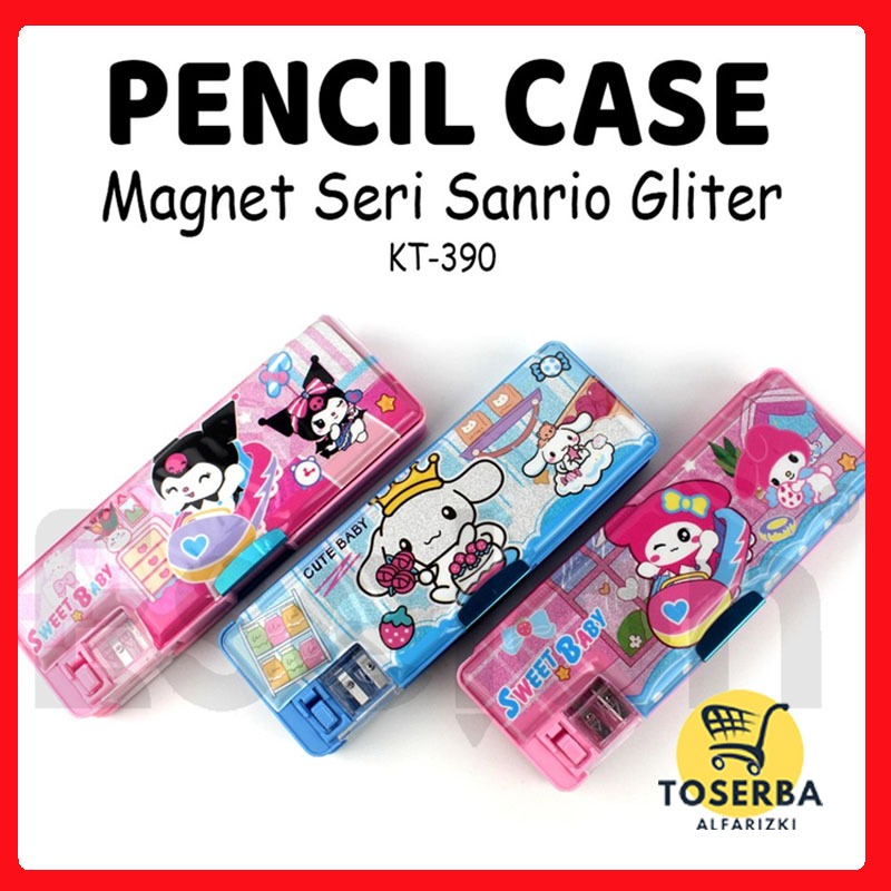 

[ TOSERBA ALFARIZKI ] TEMPAT PENSIL MAGNET SERI ANAK CEWEK SANRIO / Kotak Pensil Magnet + Serutan /Tempat Pensil Karakter Boneka