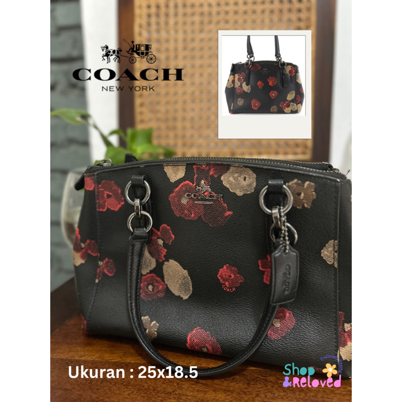 Bag (Tas Wanita) Coach Mini Christie Carryall in Halftone Floral