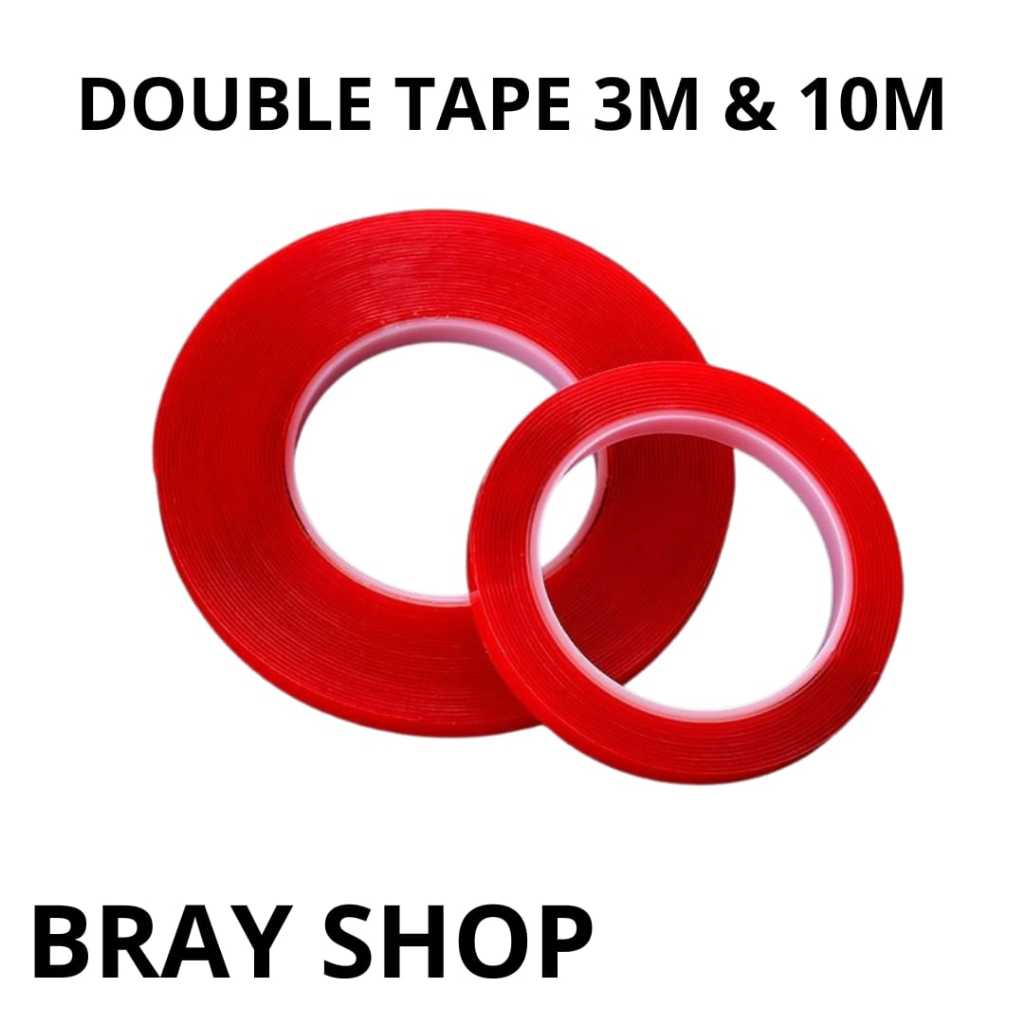 DOUBLE TAPE 10M & 3M / DOUBLE TAPE LEMBARAN UNTUK PAJANG HASIL NAIL ART