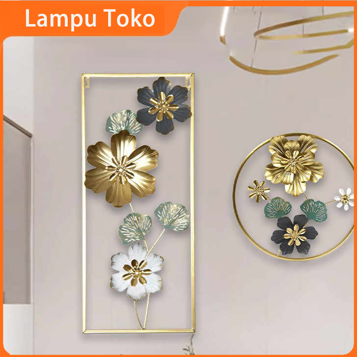 DEKORASI DINDING Hiasan dinding besi Walldecor frame besi untuk Ruang Tamu kamar dan dapur Siap dipa