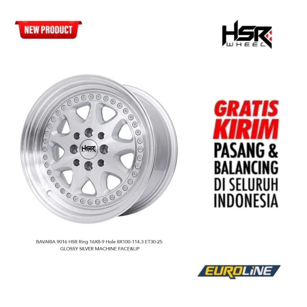 Velg Celong Brabus HSR BAVARIA R16X8/9 H8X100-114,3 ET30/25 GSMFL