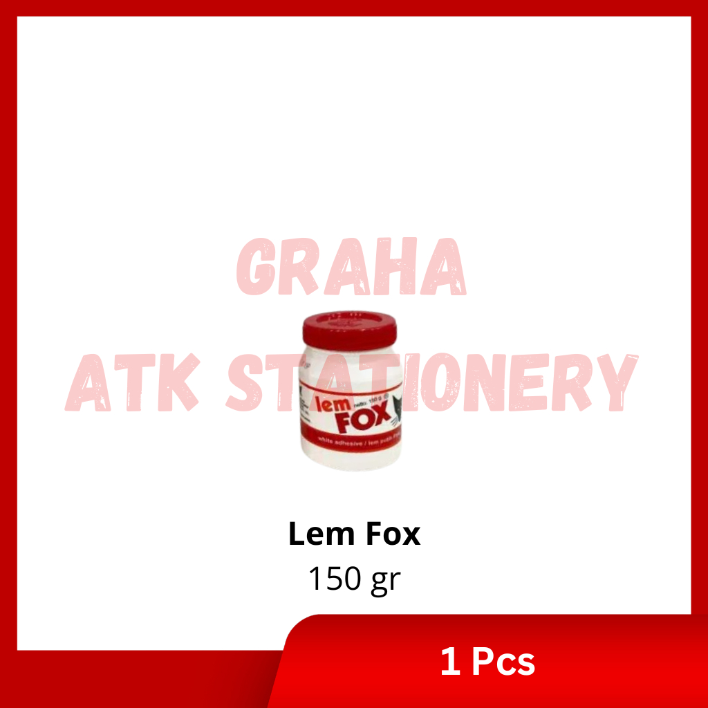 

[1 Pcs] Lem Fox Putih 150gr / Lem Fox Kayu Serbaguna PVAC Botol 150gr