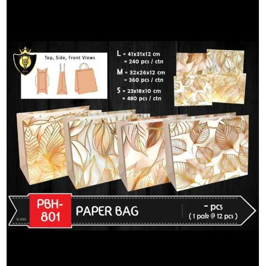 

Paperbag Tas Kertas LARGE/Paperbag Murah/ Tas Souvenir KODE 801 L