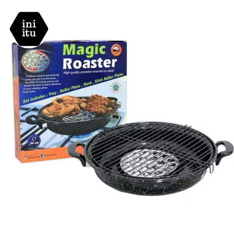 TERLARIS [ Maspion ] Magic Roaster / Alat Pemanggang / Panggangan / Grill Pan / BBQ Maspion - 34 cm