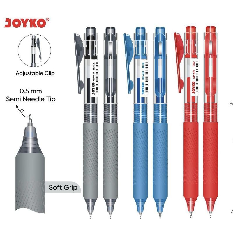 

Pulpen Gel Joyko 0,5mm GP-419 (1pcs)