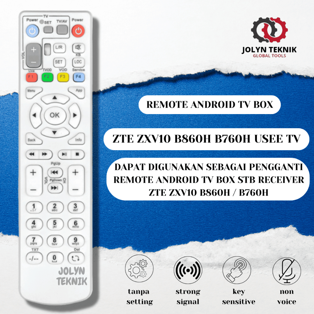 REMOTE RECEIVER STB INDIHOME B860 PUTIH