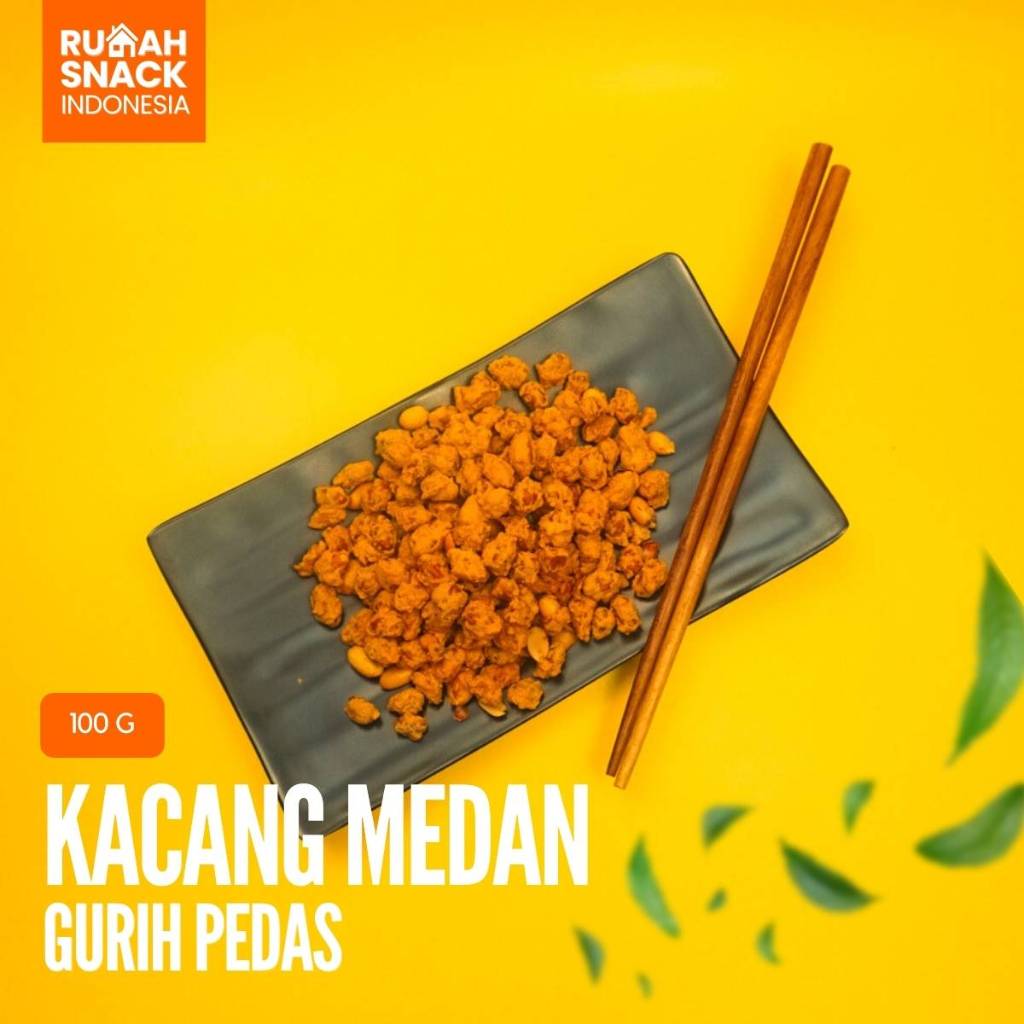 

Makanan Ringan Kacang Medan Gurih Pedas 100g Cemilan Snack