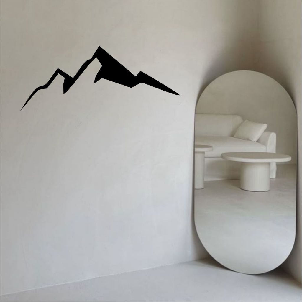 HIASAN DINDING DEKORASI RUMAH/KAMAR/CAFE BAHAN KAYU plywood GAMBAR GUNUNG 3D RANGKAI