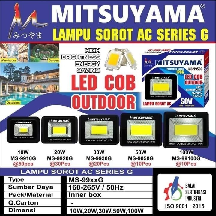 Lampu Sorot Led Cob 50/100 Watt Mitsuyama MS-99XXG