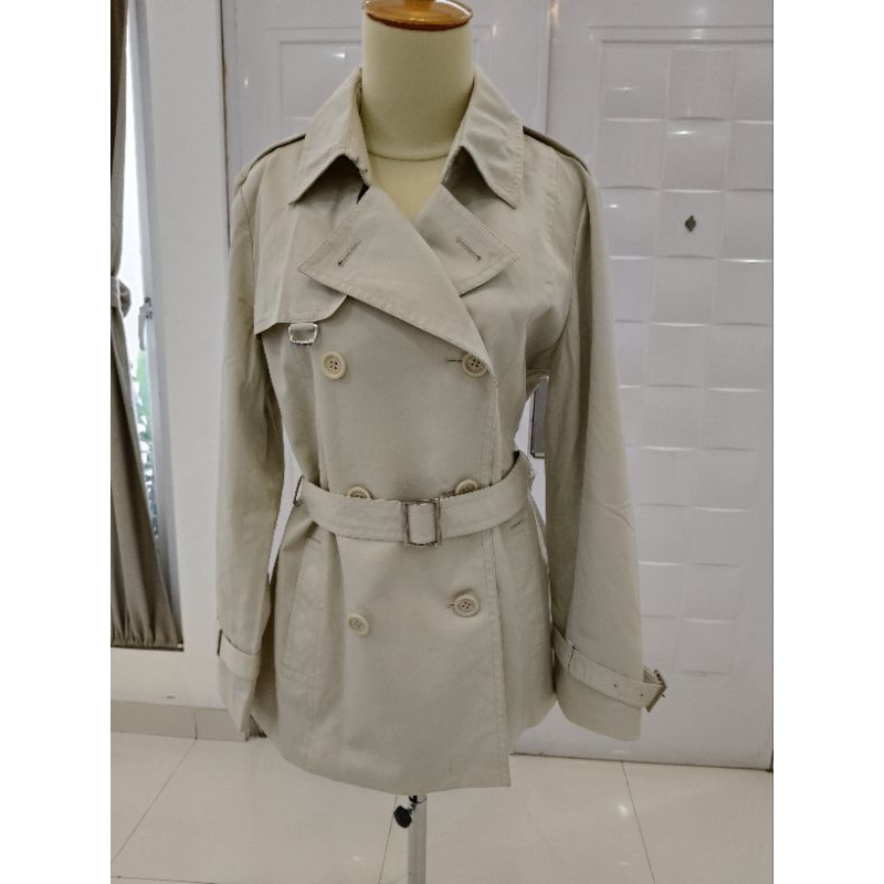 22 Octobre Coat Cream Wanita