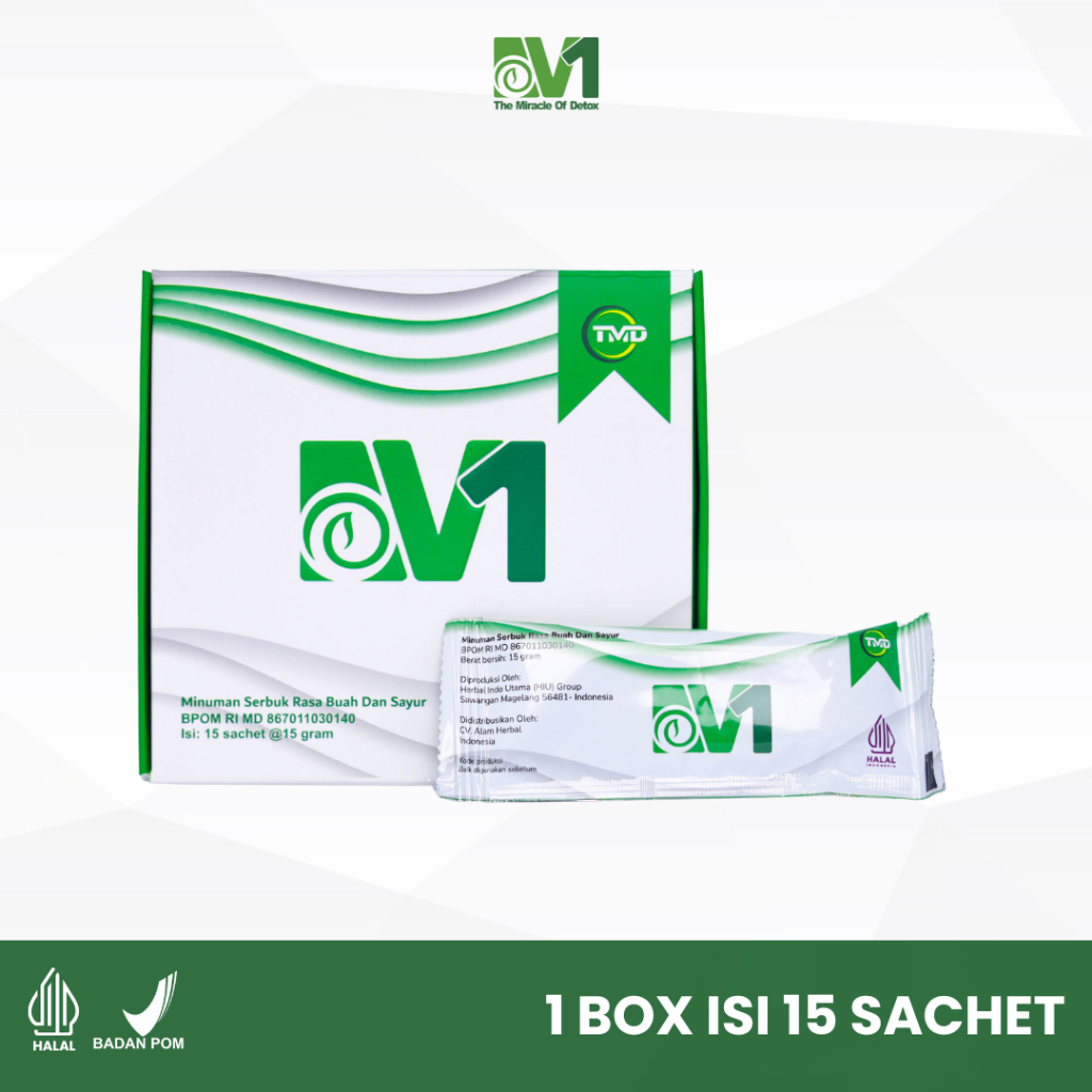 V1 The Miracle Of Detox 1 Box 15 Sachet Minuman Fiber Membantu Melancarkan Pencernaan BAB Sembelit