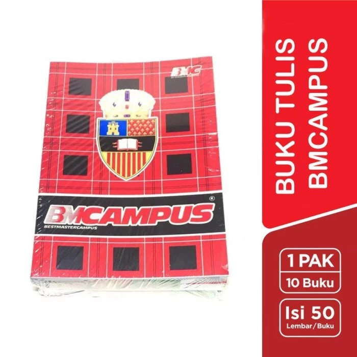 

Buku Tulis BMC Campus 50 lembar (1 Pack 10 Buku)
