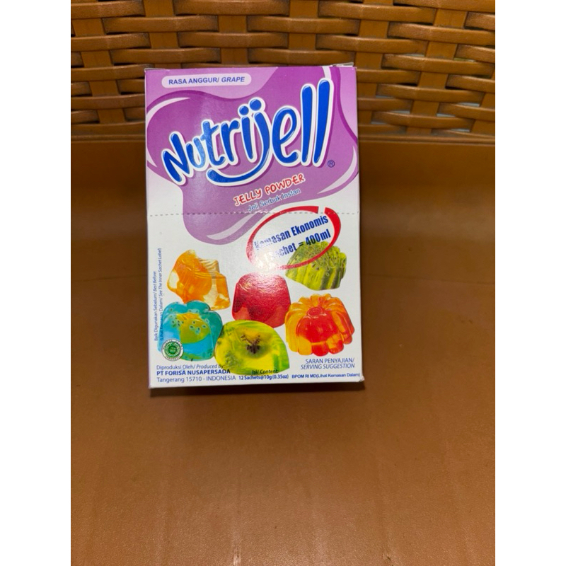 

HG AGAR-AGAR NUTRIJELL - AGAR AGAR NUTRIJELL ANEKA RASA BUAH KEMASAN PER PAK/BOX(isi 12pcs)