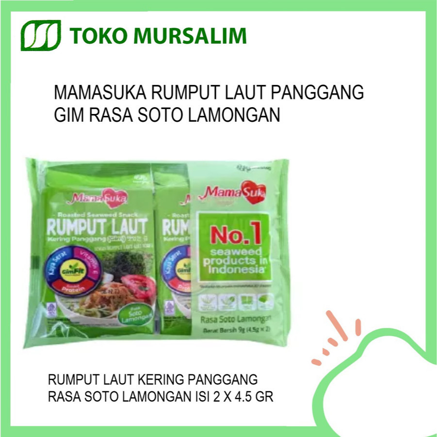 

MamaSuka Rumput Laut Kering Panggang Rasa Soto Lamongan