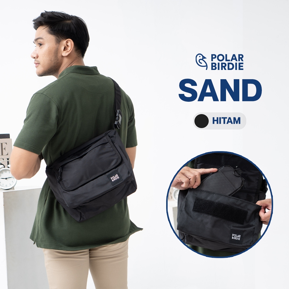 Polarbirdie - Sand - Tas Selempang Sling Bag Tablet 12 Inch Tas Selempang Bahu