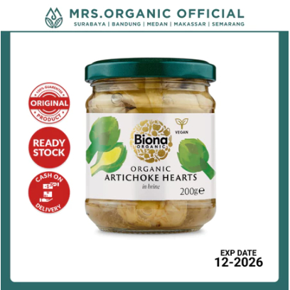 

Biona Organic Artichoke Hearts (Hati Artichoke) 200 Gr - masalah pencernaan kolesterol kesehatan jantung antioksidan