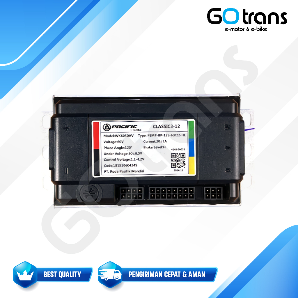Gotrans Controller Motor Listrik Pacific Exotic / Kontroller Motor Listrik Exotic Sterrato 60V / Con