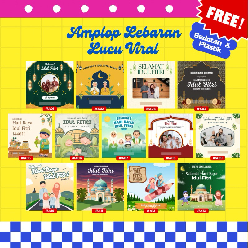 

Amplop Lebaran Lucu Murah Idul Fitri 2025 Bisa Custom Nama, Perusahaan, dan Bisni