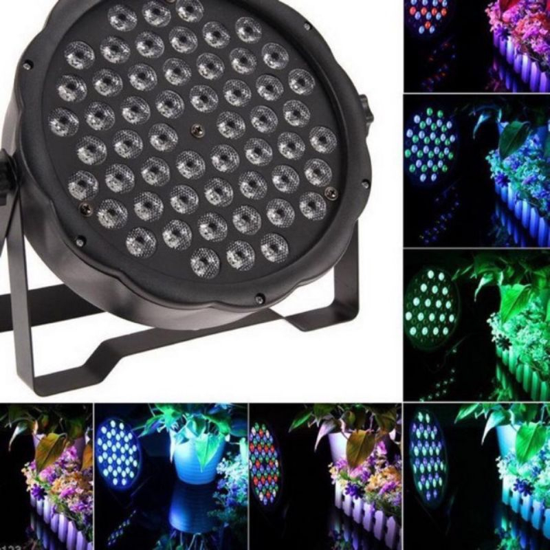 LAMPU SOROT PANGGUNG LAMPU MINI FLAT PAR LIGHT 54 LED RGB - EMICO