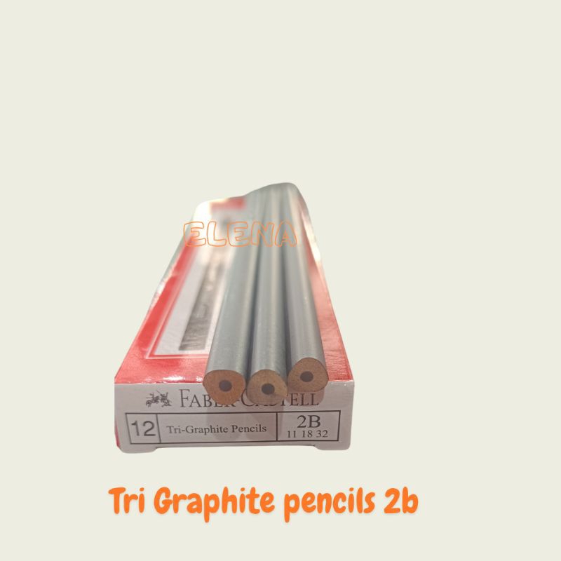 

pensil Faber-Castell 2B/pencil 2B/ triangular graphite pencils/pensil kayu ( 3 pcs)