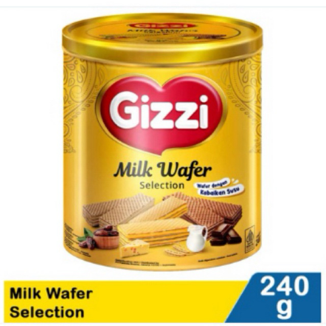 

GIZZI MILK WAFER SELECTION 240gr/GIZZI WAFER SUSU/WAFER MURAH/ KUE LEBARAN MURAH