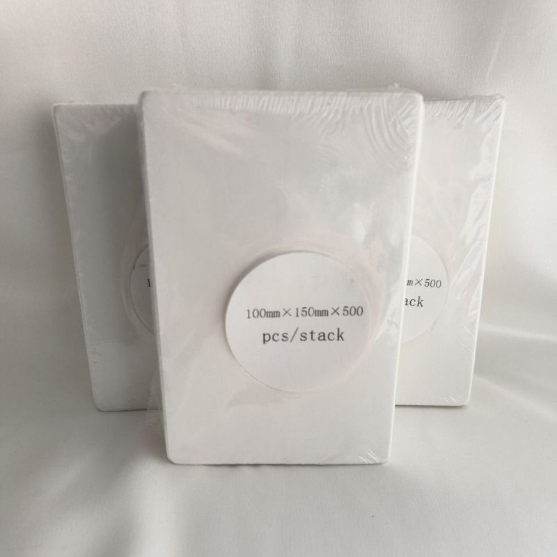 

Fold Kertas / Laber Sticker Printer Thermal uk 100x150x500pcs atau 10cm x 15cm atau 100mm x 150mm