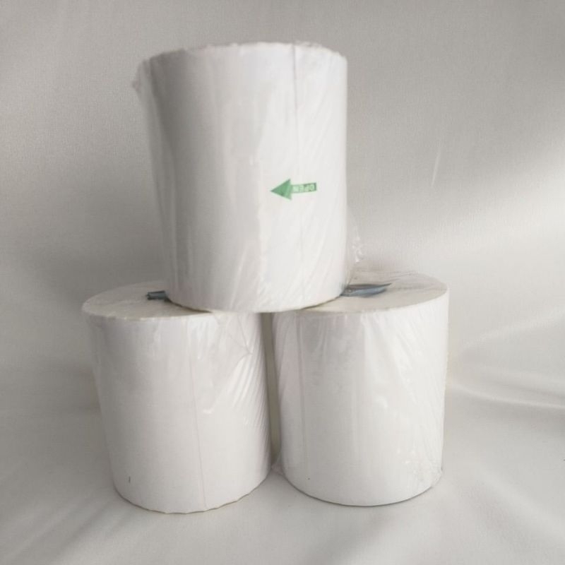 

Roll Kertas / Laber Sticker Printer Thermal uk 100x100x500pcs atau 10cm x 10cm atau 100mm x 100mm