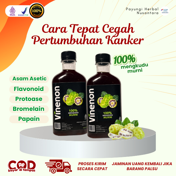 

VINENON cuka mengkudu untuk Hancurkan Batu Ginjal & Melancar Purin dalam tubuh - 2 Botol