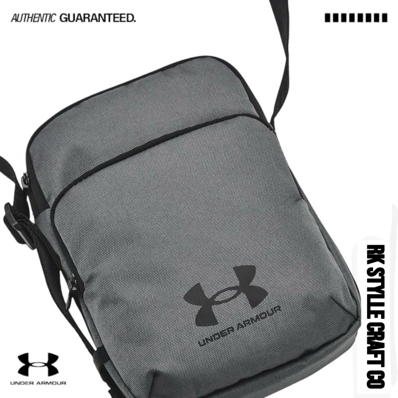 Tas Selempang | Tas Bahu | Tas Under Armour Lite Crossbody Bag Dark Charcoal 100%Original