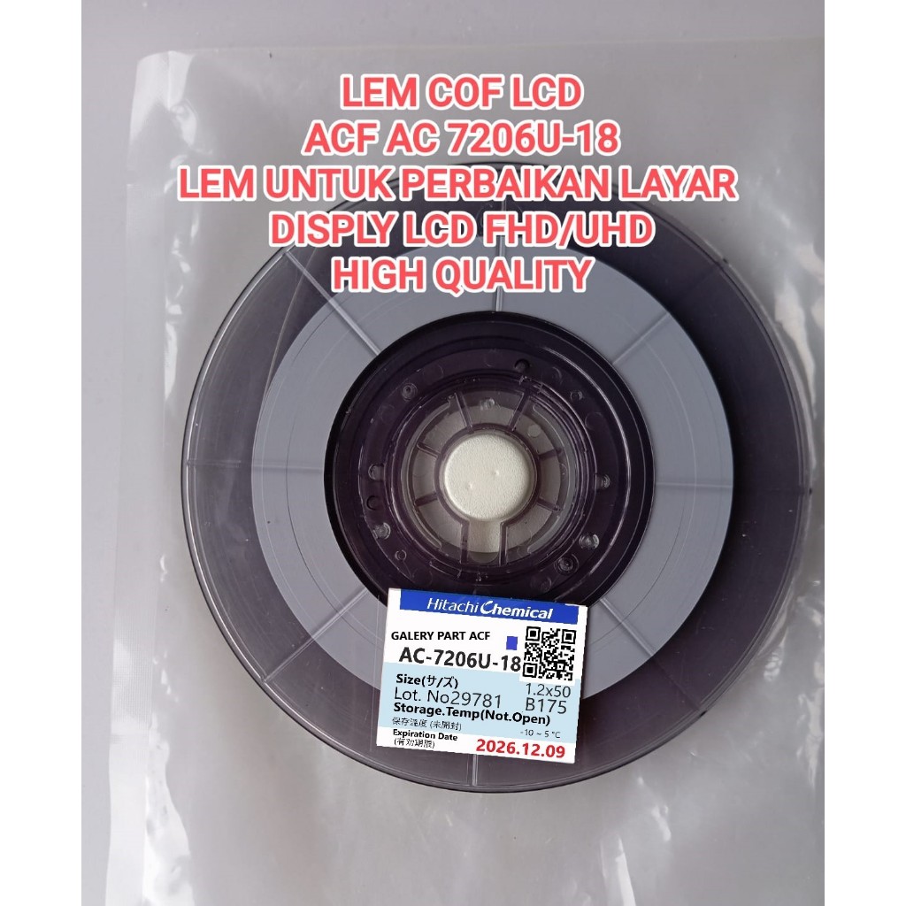 LEM COF LCD DAN LEM IC COF TCON TICON TEKON LEM KE GLAS LCD UNTUK PERBAIKANLCD TV DAN LAPTOP
