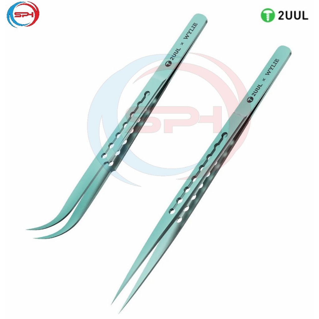 PINSET 2UUL Ti11 Ti12 Titanium Alloy Ultralight Tweezer Straight Head