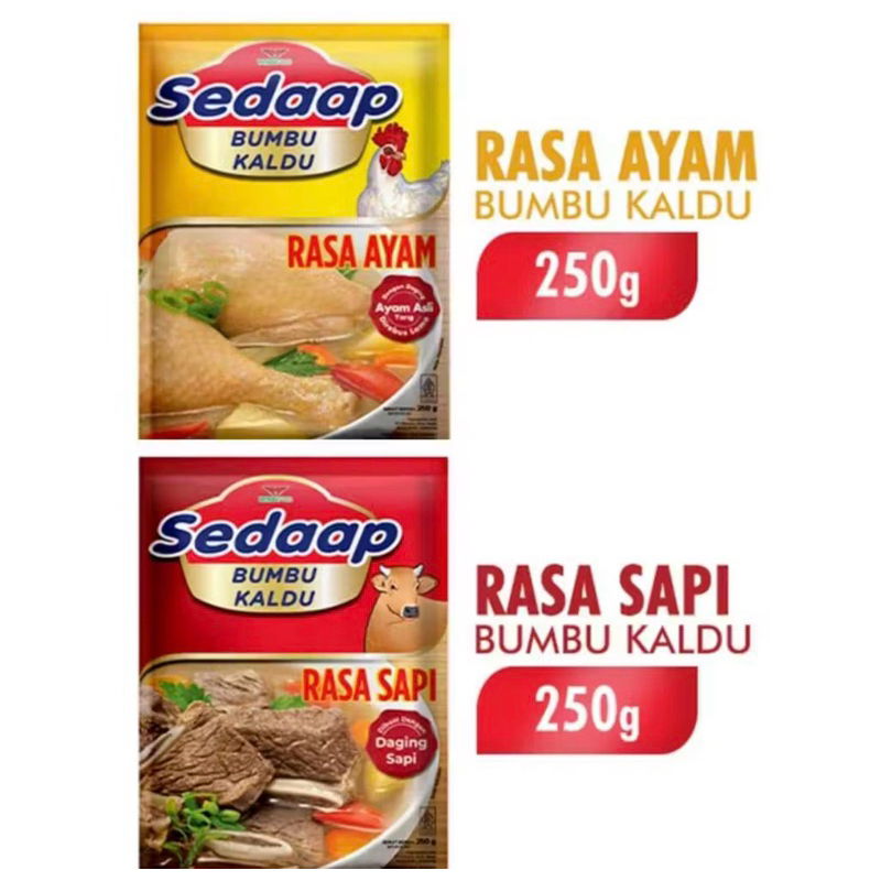 

Sedaap Bumbu Kaldu Ayam / Sapi 250gr