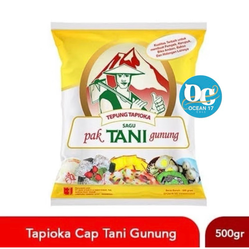 

tepung tapioka cap pak tani gunung 500gr