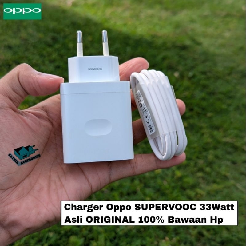Charger Oppo SUPERVOOC 33Watt Asli ORIGINAL 100% Bawaan Hp