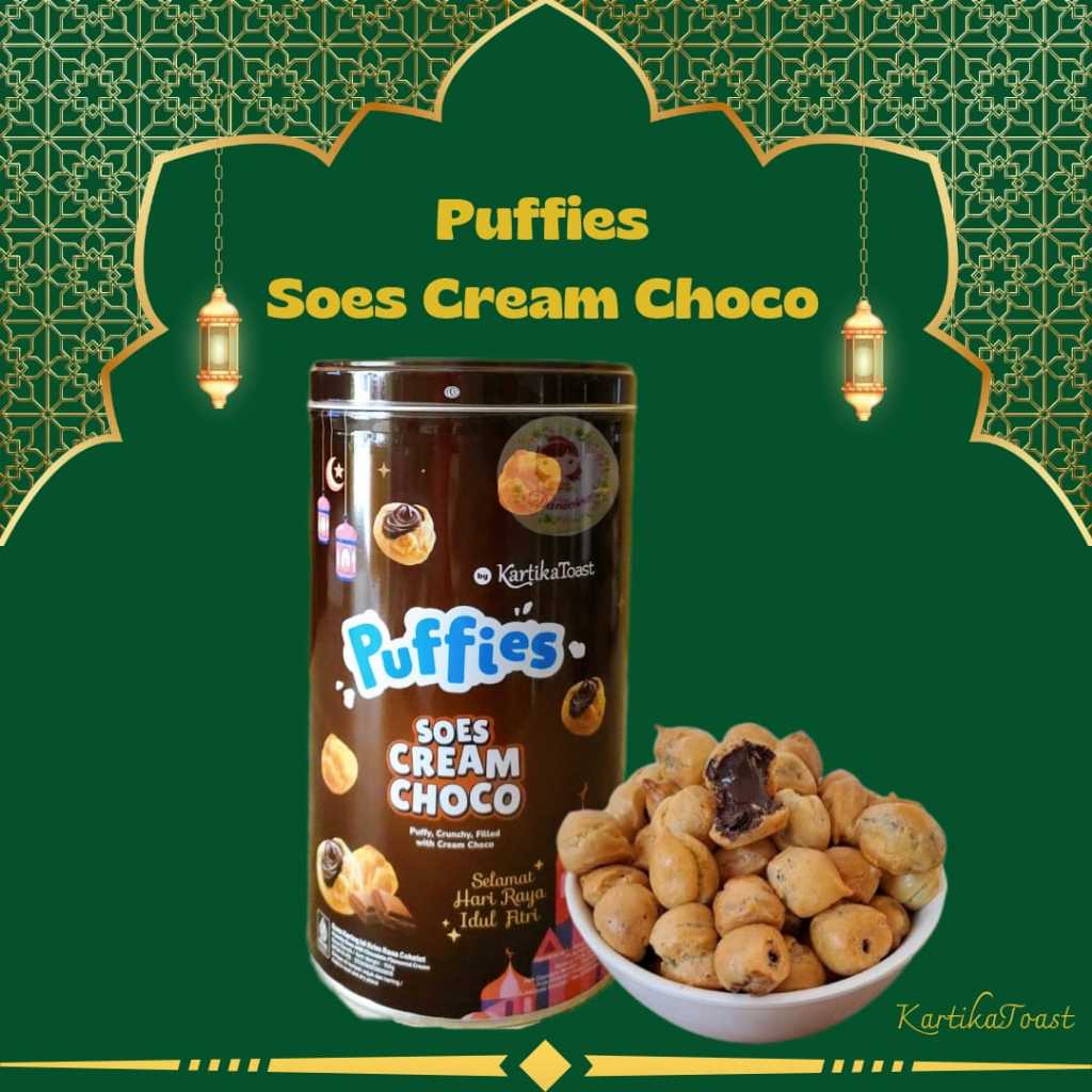

.Puffies Soes Cream Choco 150gr By Kartika Toast ( SCP )