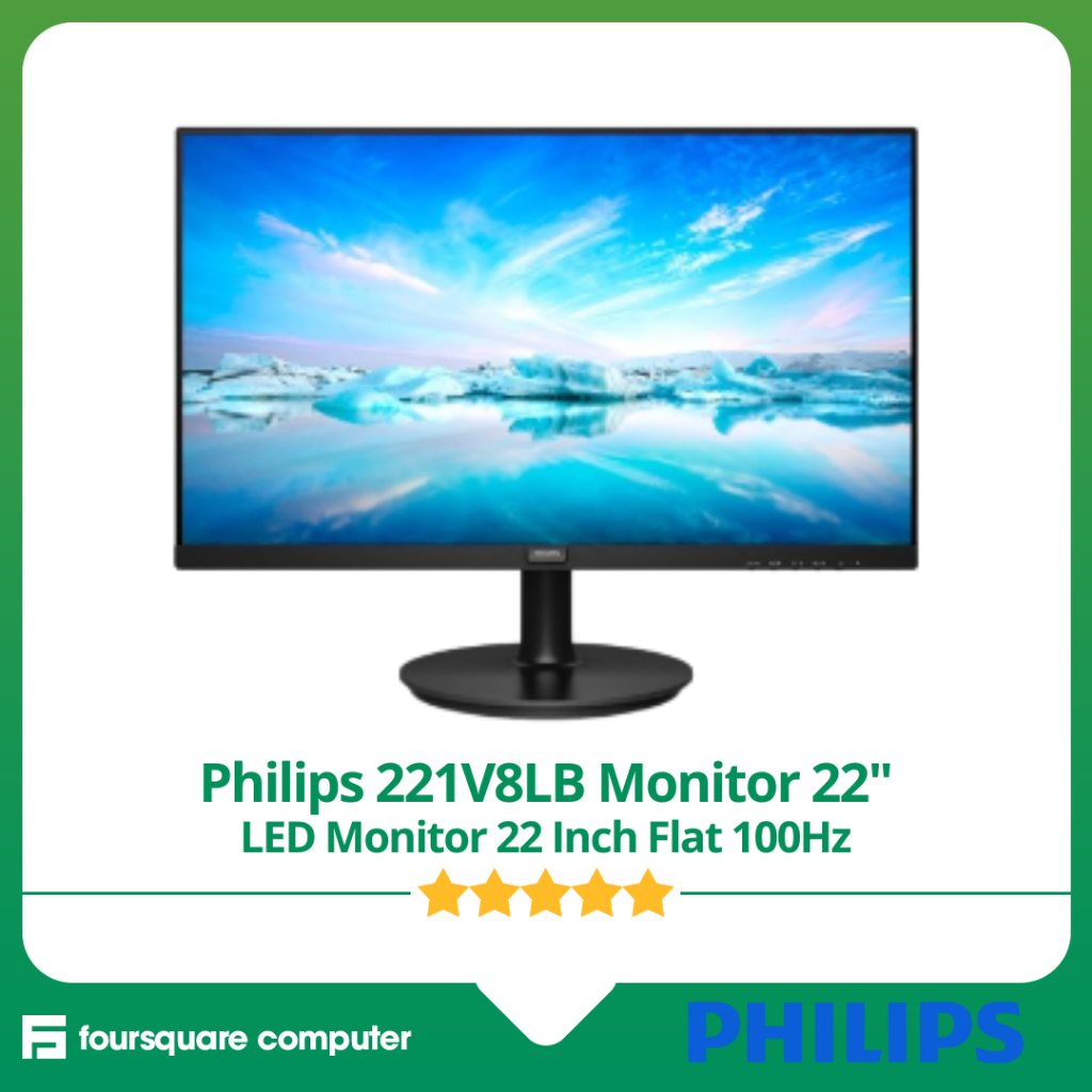 Philips 221V8LB LED Monitor 22 Inch IPS 100Hz 4ms