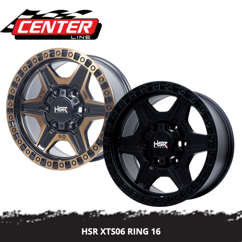 VELG MOBIL LUBANG 6 R16 HSR XTS06 LEBAR 8 UNTUK HILUX PAJERO TRITON RANGER PANTHER