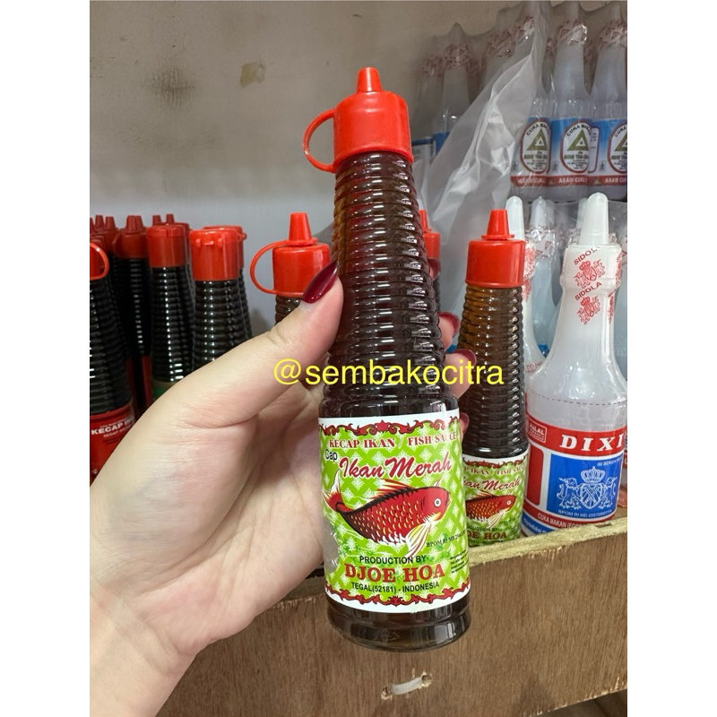 

Kecap Ikan CAP Ikan Merah DJOE HOA UKURAN KECIL 135ml / FISH SAUCE KECAP IKAN 135ml