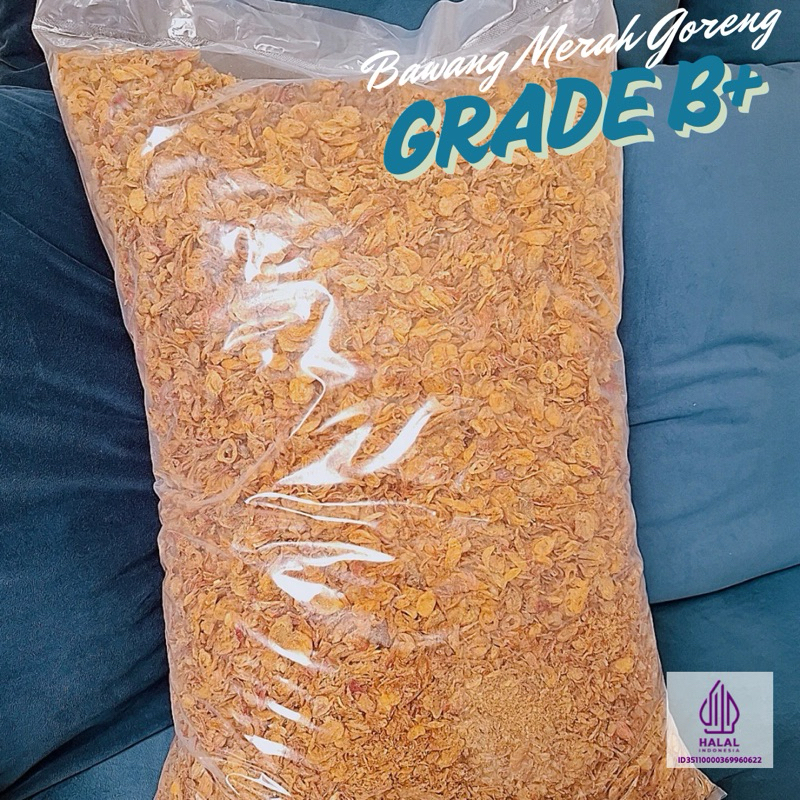 

Bawang Goreng 5kg Grade B+, Bawang Merah Goreng Kemasan 5000gram, Bawang Merah Goreng Asli, Penyedap Masakan