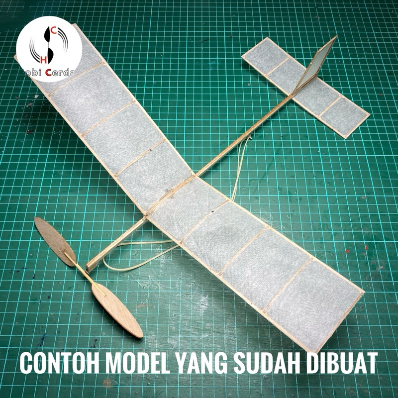 Kit Pesawat Tenaga Karet Flystem Model Pembelajaran